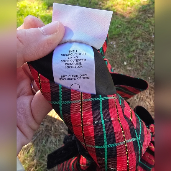 La Princess Red Plaid Girls Dress 3T - Picture 6 of 6